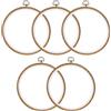 UXCELL 5 pz 5/6/8/10 Pollici Legno Imitato Cerchi Da Ricamo Anello Telaio Cerchio Punto Croce Cerchio per Ricamo FAI DA TE Arte Mestiere Cucito Decor