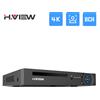 H.View 4K 8Ch Poe Nvr 8Mp Sistema di sicurezza CCTV Face Detection H.265 Sorveglianza di rete Registratore audio video xmeye Onvif