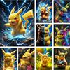 Potdemiel Simpatico gioco Pokemon Pikachu pittura artistica con diamanti simpatico ratto animale domestico trapani completi mosaico punto croce fai da te artigianato decorazioni per la casa regalo