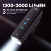 CYCLAMI Luce Anteriore per Bicicletta CYCLAMI BR 2000 AI, 1200 Lumen ad Alta Luminosità, Multifunzione per Ciclismo su Strada e MTB