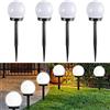 Heinast 1/3/6/9PC Lampada a lampadina a LED ad energia solare Luce da giardino esterna impermeabile Pannello solare stradale Luci a sfera Lampada da giardino