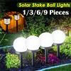 Heinast Lampadina solare a LED Lampada da casa a energia Lampada da giardino esterna impermeabile Pannello solare da strada Luci a sfera Lampada da giardino
