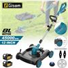 Gisam 3in1 Tagliaerba Elettrico Senza Spazzole da 12 Pollici, Decespugliatore a Batteria, Attrezzo Pieghevole per Potatura Compatibile con Batteria Makita 18V
