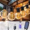 KIKIELF G40 luci a corda per esterni festone solare LED lampade a corda per patio stringa solare per campeggio giardino festa matrimonio terrazza decorazione