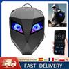 NONE Zaino per moto a LED Zaino per moto con guscio rigido 3D con schermo digitale programmabile Borsa per casco da ciclismo impermeabile per esterni