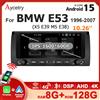 Aycetry Android 15 Auto Autoradio 10.26 ''Schermo Stereo Per BMW X5 E53 E39 M5 5 Serie E38 1996-2007 Carplay Lettore Multimediale Bluetooth