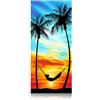 MAXIA MARKET Asciugamano da spiaggia in microfibra 230 g/m2, 100 x 180 cm, 70x150 cm, 80X160 cm