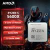 AMD Processore Desktop AMD Ryzen 5 5600X, CPU 6-Core 12-Thread 4.6GHz Sbloccato, Socket AM4, CPU per Gaming Senza Confezione