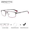 ZENOTTIC Occhiali da vista per sopracciglia in metallo moda per uomo Occhiali da vista ottici fotocromatici quadrati Occhiali progressivi