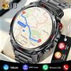 GUHUAVMI 2025New Outdoor Militare Astuto Della Vigilanza Degli Uomini 1.46 "AMOLED Built-in GPS Bussola Altimetro 3ATM Orologio Impermeabile BT Chiamata SmartWatch