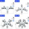 ZRDR Separatore CO2 Multicanale in Acciaio Inox per Acquario, Valvola di Non Ritorno, Generatore CO2 per Vasche di Pesci, Accessori per Regolatore CO2