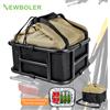NEWBOLER Borsa portapacchi per bici elettrica Cestino per bici in ferro di grande capacità Portapacchi posteriore Cestini per bici per viaggi all'aperto Shopping MTB Bici da strada