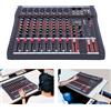 Bymaocar Mixer audio a 8 canali, mixer da studio Bluetooth Controller scheda audio DJ con USB per professionisti e principianti