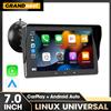 Grandnavi Lettore video multimediale per autoradio da 7 pollici Carplay wireless e touch screen universale portatile Android Auto wireless