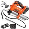 taskstar Kit Pistola per Grasso Elettrica Taskstar 10000PSI, Macchina per Grasso Potenziata 4.6oz/min per Trattori e Camion, Compatibile con Batteria Makita 18v