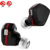 NICEHCK Lacrime Auricolare Open-Back Labirinto Cavità Doppio Magnete DD Staccabile 2Pin 6N Singolo Cristallo Argento Cablaggio Interno IEM