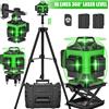 DWiusty Livella Laser 4D a 16 Linee con Funzione di Autolivellamento 360° ° Livella Laser Potente Orizzontale e Verticale con Treppiede