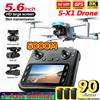 NONE Drone GPS S-X1 MAX con giunto cardanico a 3 assi 5000m FPV 8K/4K Telecamera HD con schermo LCD RC 3 batterie Regali professionali per quadricotteri RC