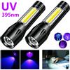 Heinast Mini torcia UV ricaricabile USB portatile Torcia ultravioletta zoomabile 365nm Rilevatore di animali domestici Torce esterne impermeabili viola