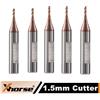 Xhorse 1/5 Pezzi Fresa da 1,5mm Xhorse per Macchine Taglia Chiavi Condor XC-MINI/ Condor MINI Plus/ Dolphin XP005/ XC-002