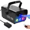 GVT Macchina del Fumo a LED Multicolore (Rosso, Verde, Blu) da 500W con Telecomando, Generatore di Effetti Speciali per Palcoscenico, Spruzzatore per Effetti Scenici