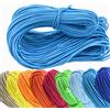 Meetee Corda Elastica Rotonda da 3mm, 10-50M, per Zaini, Gonne, Elastici per Vita, Decorazioni, Corde Elastiche, Corde a Molla, Materiale Fai da Te