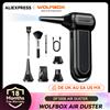WOLFBOX DF100(MF100-BLACK) Ventilatore d'aria wireless 150000 giri/min Mini ventilatore regolabile a 3 velocità per auto/PC/casa/esterno