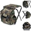 NONE Zaino con Sedia, Sedia Portatile da Pesca, Borsa per Attrezzatura da Pesca, Sgabello Pieghevole con Borsa per Pesca, Campeggio, Viaggi