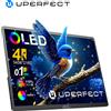 UPERFECT Monitor portatile OLED 4K da 15,6' UHD 60Hz per 100% DCI-P3 1MS 500Nits con altoparlante e supporto USB-C HDMI per laptop PC Mac PS4/5