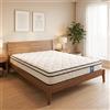 SKSBTF Materasso a molle insacchettate SKSBTF 160/180x200x25cm con supporto a 7 zone e memory foam per letto matrimoniale king size