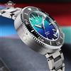 ADDIESDIVE Orologio Automatico da Uomo 46mm, Vetro Zaffiro, Quadrante Sfumato, Impermeabile 1000m, Orologio Meccanico Subacqueo con Ghiera in Ceramica e Luminoso