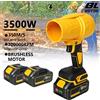 DWiusty Soffiatore Elettrico Turbo Brushless 300.000 RPM, Ventilatore a Getto 350M/S, Soffiatore Portatile per Foglie e Polvere, Compatibile con Batterie Makita 18V