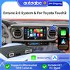 AUTOABC Adattatore Android Auto Wireless Carplay per Toyota Corolla/Prius/RAV4/Highlander/Sienna/Tacoma/Yaris/CH-R/Avalon/Tundra/Verso/Camry