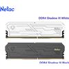 Netac Memoria RAM Netac DDR4 Shadow II 3200MHz 3600MHz UDIMM DDR4 8G 16G 8Gx2 16Gx2 con dissipatore in alluminio, supporto XMP2.0 per desktop