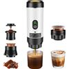 NONE Macchina da Caffè Espresso Portatile 3-in-1 con Display Digitale, Macchina per Caffè a Capsule per Auto e Casa, Macchina da Caffè per Campeggio