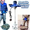 NONE Miscelatore per calcestruzzo portatile elettrico con asta a spirale M14, miscelatore per vernici portatile da 2600W, miscelatore per malta e intonaco, pala miscelatrice per trapano, strumento per