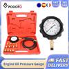 Podofo Kit di 12 Pezzi per Test Diagnostico Pressione Olio Motore e Fluido Trasmissione, Manometro 500psi per Cambio Automatico