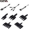 GEYA Connettore solare fotovoltaico GEYA 1500V 50A 1 paio tipo Y/T, connettore a rami a 2, 3, 4, 5, 6 vie per cavi PV/MC.