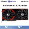 SOYO AMD RX5700 Scheda grafica da 8 GB GDDR6 256Bit 8pin + 6pin 7nm PCIE4.0 DP * 3 HDMI * 1 Scheda video per computer desktop Gaming GPU