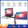zollor Supporto per Monitor 13-27 Pollici, Rotazione Multi-Angolo, Morsetto da Scrivania, Capacità 8kg, Acciaio Laminato a Freddo, Montaggio VESA per Ufficio e Spazi di Lavoro