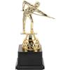 Alipis Coppa da Biliardo da Tavolo Coppa da Biliardo Plastico Oro Design Elegante per Pool e Snooker Esposizione e Collezione