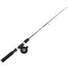 RichVibe Canna da pesca telescopica da 65 cm in fibra di vetro ultraleggera (A62TC-50R Reel)
