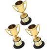 VINTORKY Mini trofei in plastica Oro, 3 Pezzi, Golden Trophy per, bomboniere e celebrazioni, Leggeri e Versatili Riutilizzabile