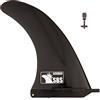 Santa Barbara Surfing Pinna centrale da 25,4 cm per SUP e surf, senza attrezzi, colore nero, modello classico per longboard, tavola da surf e paddle