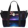 BLWSLC Cosmic Saturn Borsa da viaggio con stampa, borsa da palestra di grande capacità, borsa a tracolla leggera da viaggio per il fine settimana, unisex