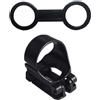 SKISUNO Clip per Boccaglio e Clip per Maschera, in Silicone e ABS, Nero, Doppio Fibbia Automatica, per Tubi di Ventilazione e Cinturino Maschera, Immersione e Snorkeling