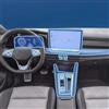 QWKFJOJL Pellicola Protettiva Trasparente in TPU per la Console Centrale di Navigazione dell'auto, per Golf 8.5 2025 Golf 8 MK8.5/7 2024, Adesivo AntiGraffio.