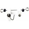 MKHQST Confezione da 6/2/1 di clip rilascio for stabilizzatori pesca accessori di bordo