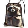 SMAZDFXX Zaino con coulisse procione borsa a tracolla zaino pieghevole borsa sportiva palestra per lo shopping yoga