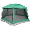 YUOGHRTFE Tenda da piscina con copertura rimovibile e pareti in rete, tenda da piscina impermeabile in poliestere con rivestimento in PU, 512 x 458 cm, azzurro, per piscina, campeggio e picnic